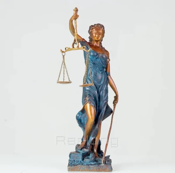 Blind Lady Of Justice Statue