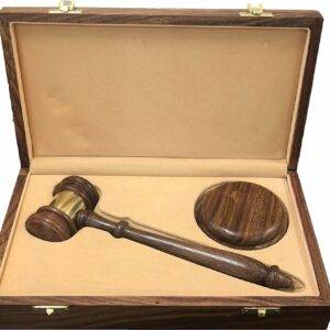 Gavel and wooden box gift