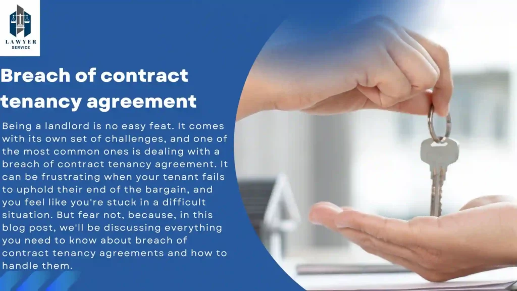 Breach of contract tenancy agreement